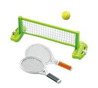 Mini kit de tennis de table - Équipement de tennis de table compact, matériaux en maille durable, kit de rallye interactif avec confort de montage portable | Récupération familiale pour les réunions