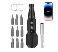 Mini kit de tournevis électrique | Perceuse 3,6 V avec mécanisme d'oscillation,2 Nm Jeu de tournevis sans fil de 10 | Pour téléphones portables Ordinateurs Ordinateurs Portables Meubles
