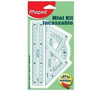 Mini Kit de traçage 4 instruments Maped Incassable Flex bleu Bleu G