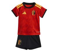 Adidas Belgium 26/27 Baby Home Short Sleeve Junior Set Rouge 3-6 Months Enfants