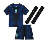 Ensemble 3 pièces Replica Jordan Football Brésil 2026 Stadium Away pour enfant Old Royal/Noir M