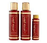 Mini Kit Lissage Indien Amla Plex 2x100ml + PCA 30ml | Lissage Longue Durée, Fortification, Anti-Chute et Nutrition Intense | Pour Cheveux Secs, Ternes et Fragiles (Mini Kit 2x100ml)
