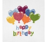 Mini Kit Point de Croix Ballons d’Anniversaire 13 x 12 cm - Trimits(...) - Ballons d’Anniversaire G