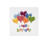 Mini Kit Point de Croix Ballons d’Anniversaire 13 x 12 cm - Trimits(...) - Ballons d’Anniversaire
