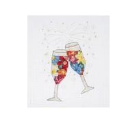 Mini Kit Point de Croix Cheers 11 x 15 cm - Trimits(...) -
