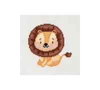 Mini Kit Point de Croix Lion - 12 x 12 cm - Trimits(...) - Multicolore
