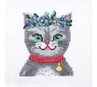 Mini Kit Point de Croix "Miaou" - 9,2 x 13 cm - Trimits(...) - Multicolore Multicolore G