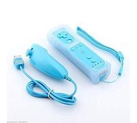 mini kitty 2 en 1 Manette Plus Et Nunchunk pour Nintendo wii- Bleu Clair
