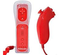 mini kitty 2 en 1 Manette Plus Et Nunchunk pour Nintendo Wii - Rouge