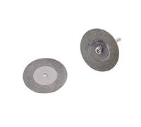 MINI LAME DE SCIE DIAMANT DISQUE DE COUPE DURABLE FERME MANDRIN DE MEULAGE 10X MATÉRIAUX DURS APPROPRIÉS BOIS PLASTIQUES STRATIFIÉS MÉTAUX ARGENT (35mm)