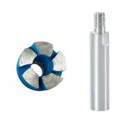 Mini lame de scie plate durable de 2,5 cm, tête de meulage plate diamant pour meuleuse d'angle, coupe diamant magma pour granit (tête de meulage + tige d'extension de 8 cm)