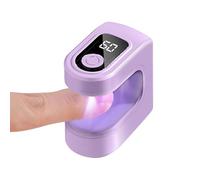 Mini lampe à ongles UV - 3,7 V USB - Portable - Séchage au gel - Compacte - Pour manucure et pédicure - Lampe à ongles avec 2 réglages de minuterie pour salon, studio, voyage, camping, avion - Gel