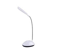 Mini lampe de bureau LED flexible col de cygne à clipser pour bureau, tête de lit et ordinateurs Blanc