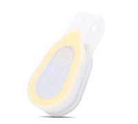 Mini Lampe de Course, Pince de Course Extérieure Portable Etanche LED de Nuit sur la Lampe à Pince en Silicone Lampe de Poche Mains Libres(Jaune)