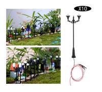 Mini Lampe De Jardin Miniature À 1/100 Led, Éclairage D'Extérieur Pour Aménagement De Scène, 10 Pièces