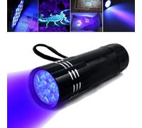Mini Lampe De Poche À 9 Led, Torche Ultra Violette, 4.5v, Imperméable, En Aluminium, Outil D'éclairage Tactique Portable Pour L'extérieur