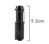 Mini Lampe De Poche À Mise Au Point Télescopique, Zoom, Edc Équipée, Lumière Tactique Ultra Claire, Alliage D'aluminium, Imperméable, Lampes De Camping