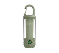 Mini lampe de poche ABS avec crochet 96 g légère et portable | Rechargeable USB-C, charge complète de 3 heures, autonomie de 6 à 10 heures, modes lumière blanche chaude rouge (encre verte)