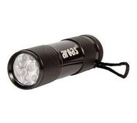 Mini lampe de poche Arcas Alu 9 LED LED à pile(s) 65 g Noir G