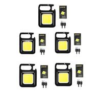 Mini Lampe De Poche Led 1800lm,Lampe De Travail,Lampe De Poche Portable,Porte-Clés,Rechargeable Par Usb,Pour Camping En Plein Air,Petit Tire-Bouchon.5lamp And Usb.1500lm (2.5-4hours)