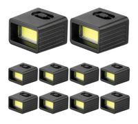 Mini lampe de poche LED à 2 niveaux, petite lampe de poche Portable 9v, lumière pour urgence et usage quotidien, 10 pièces