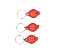 Mini lampe de poche LED Key Light Petite chaîne porte-clés portable légère Rouge économique et de bonne qualité