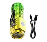 Mini lampe de poche LED - Lumière vive rechargeable d'extérieur, lampe de poche monstre à trois yeux avec clip de et aimant | Pour Camping Randonnée Course Survie En Plein Air Nuit Pêche Travail