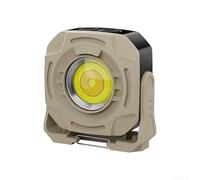Mini lampe de poche magnétique avec 6 niveaux de température de couleur, rotation à 360 degrés, batterie rechargeable et affichage intelligent de l'alimentation en continu (amandes)