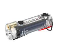 Mini lampe de poche porte-clés rechargeable | lampe de poche porte-clés super lumineuse - Mini lampe de poche infrarouge rechargeable avec motif requin souriant