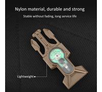 Mini Lampe De Survie D'extéRieur, éTanche Ipx8, Signal De SéCurité Avec Boucle De DéGagement, Base De Couleur Boue, LumièRe Rouge