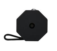 Mini lampe hexagonale torsadée - Finition noire ardoise - Lampe de bureau et de chevet à DEL sculpturale moderne, lumière blanche chaude réglable, éclairage d'ambiance minimaliste pour la maison, le