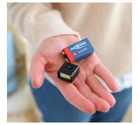 Mini lampe LED ACTION avec pile 9V, noir