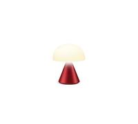 Lexon Lampe LED MINA Mini à poser Aluminium, sans fil rechargeable, variateur – Rouge foncé