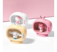 Mini lampe led Style Tv japonaise Kawaii, design de dessin animé pour chambre à coucher, lampe de Table, ma mélodie, cannelle, jouet en forme de coeur, cadeau idéal pour fille