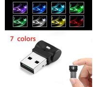 Mini Lampe Led Usb 7 Couleurs Pour Intérieur De Voiture, Micro, Rgb, Éclairage D'ambiance Intelligent Pour Clavier, Ordinateur Portable