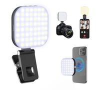 Mini lampe magnétique pour selfie pour téléphone, lampe à clipser avec griffe, compatible avec Magsafe pour tablette, ordinateur portable, appel vidéo zoom, enregistrement vidéo TikTok, YouTube,