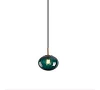 Mini Lampe Suspendue en Verre teinté à 1 lumière, luminaire Circulaire en Forme de Globe, idéal pour Une Cuisine, Un Couloir ou Une Chambre d'enfant.