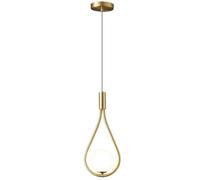Mini lampe suspendue nordique pour chambre à coucher, moderne, minimaliste, unique, créative, luxueuse, abat-jour en verre en forme de larme réglable, lampe suspendue moderne