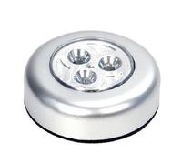 Mini lampe tactile à 3 LED, alimentée par piles, sans fil, pour placard, placard, cuisine, veilleuse de sécurité