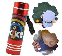 Mini lampe Torche Avengers 8,7cm| Lampe Torche veilleuse pour enfants avec 9 LED| Torche portative super lumineuse pour camping, Noël, urgence 3+Y (Rouge)