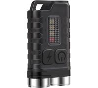 Mini Lampe Torche Porte-Clés Led Avec 10 Modes ¿ Rechargeable Par Usb-C, Étanche, Magnétique Et Super Lumineuse Avec Lumière Rouge, Uv, Bleue Et Blanche Pour Un Transport Quotidien