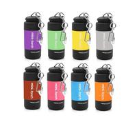Mini lampe torche USB avec lumière LED Ucec - Lot de 8 mini lampes porte-clés de couleur