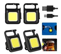Mini Lampe Travail Led étanche Lumières D'inspection: Nizirioo Lot 4 Lumières D'inspection Petites Avec Fonction Magnétique, Rechargeable Par Usb, Lampe Poche Portable, Pour Camping Réparation Voiture