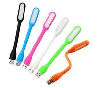 Mini-Lampe Usb 2.0 Flexible 6 X Led Silicone Pour Notebook Couleurs Aléatoires