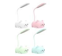 Mini Lampe USB Chat - Veilleuse Mignonne en Forme de Chat avec Col Flexible Réglable à 360°, Lampe de Nuit Portable et Apaisante pour enfant et Bébés, Idéale comme Accessoire de Bureau, Décoration et