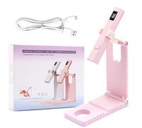 Mini Lampe UV Ongles Gel LEDSUUEI【Séchage Sécurisé】Portable Machine UV LED pour Ongles Rechargeable Séchage Flash Rapide, Lampe UV Ongles Semi Permanent à Sécher Vernis Gel, DIY Salon/Voyage, Rose