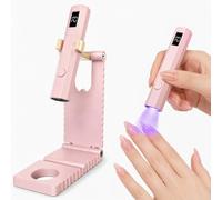 Mini lampe UV pour ongles en gel, lampe UV 3 W pour ongles avec socle | Mini Lampe UV LED 3W Sans Fil, Séchoir à Ongles Efficace et Rapide Professionnel avec USB Rechargeable Portable