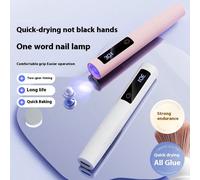 Mini lampe UV pour ongles, sèche-ongles LED rechargeable par USB portable, lampe à ongles portative convenant aux vernis gel, set 2-en-1 avec lampe à ongles et câble de données, compact et élégant, ca