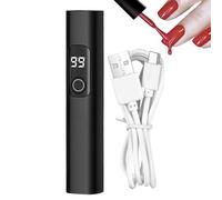 Mini lampe UV pour ongles - Sèche-vernis gel avec chargement USB - Lumière LED pour manucure avec 2 temps, salon, voyage, camping, avion