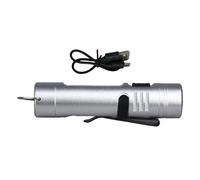 Mini lampes de poche LED, batterie rechargeable 1200 mAh, mini lampe torche multifonction avec clip robuste, éclairage avec design compact, corps en métal résistant à la chaleur, lampe de poche pour